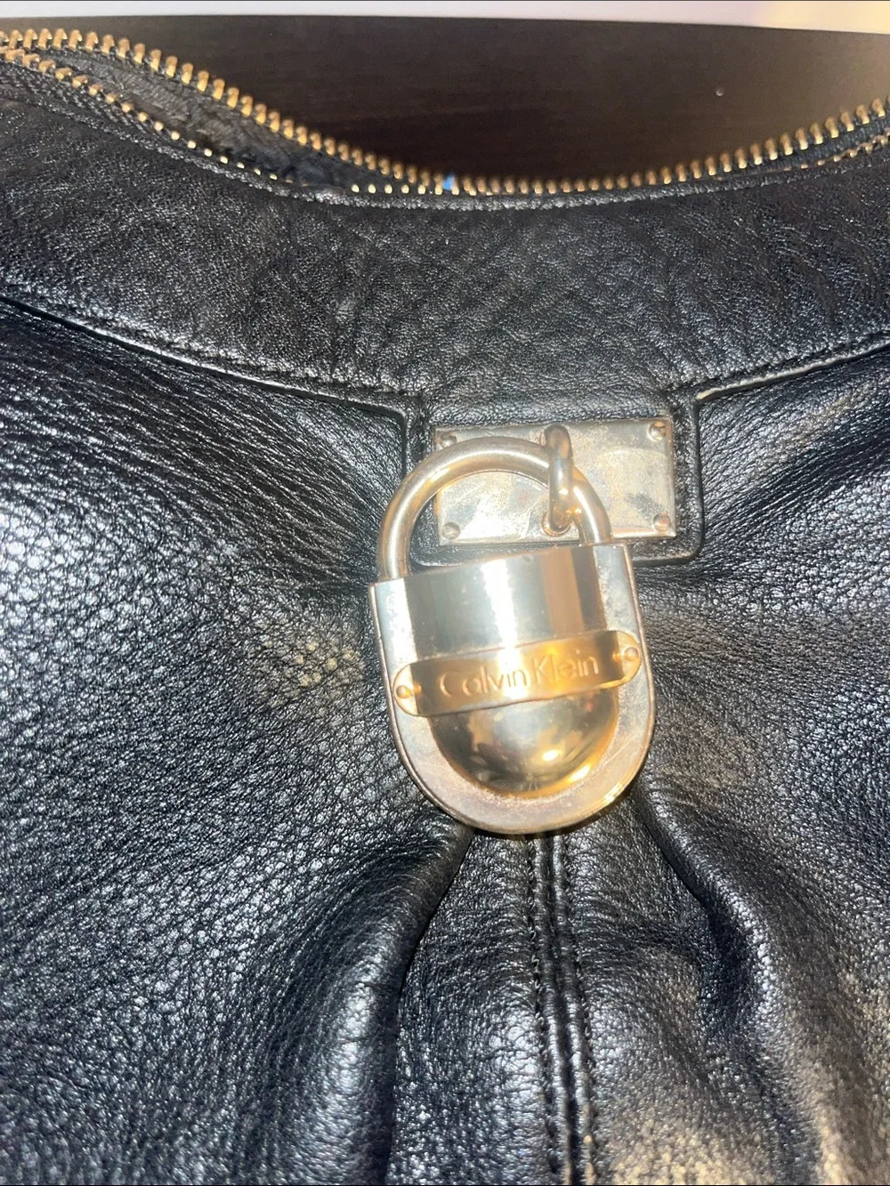Calvin Klein Black Leather Handbag